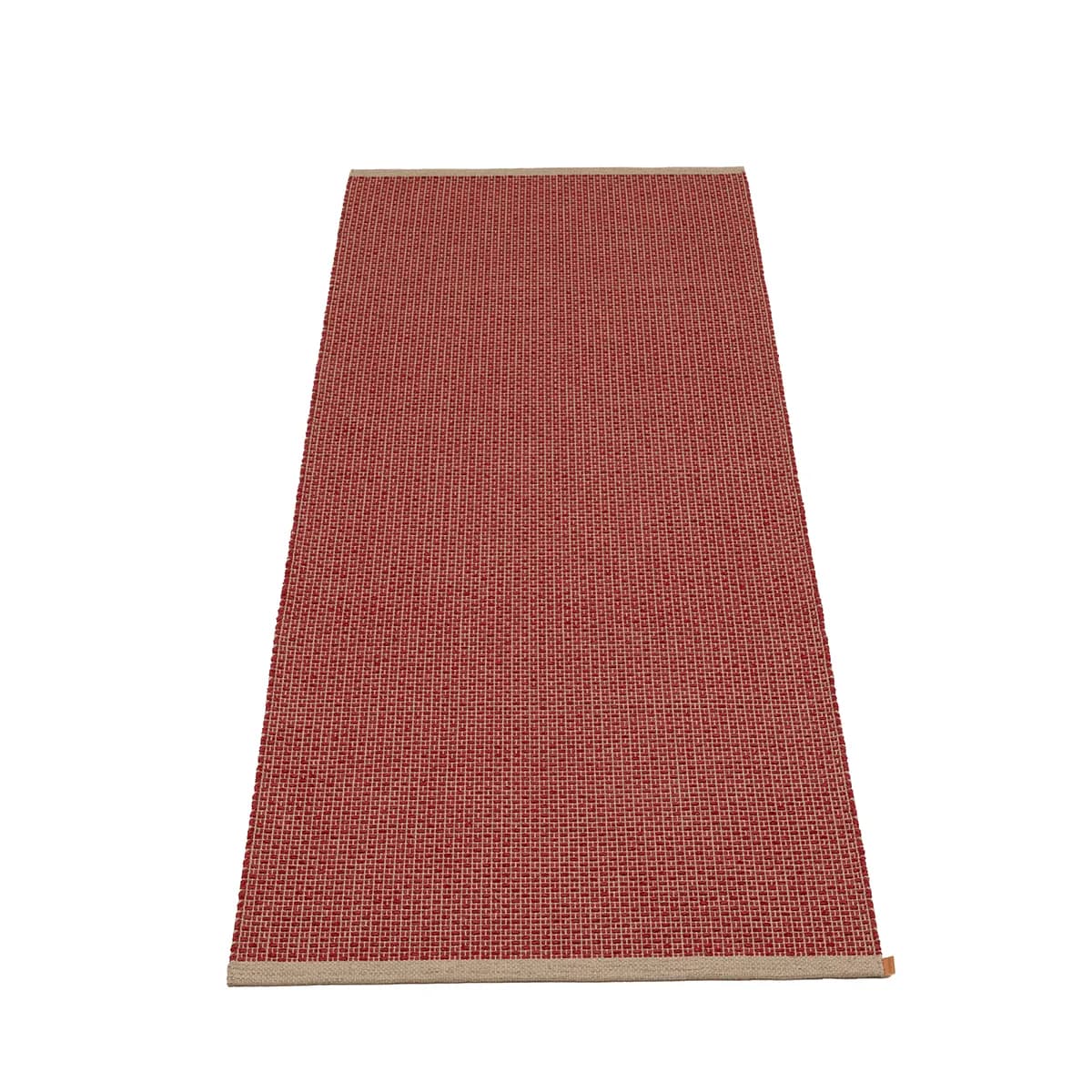 Pappelina, Waschbarer Kunststoffteppich NILS Dark Red 70x240 cm
