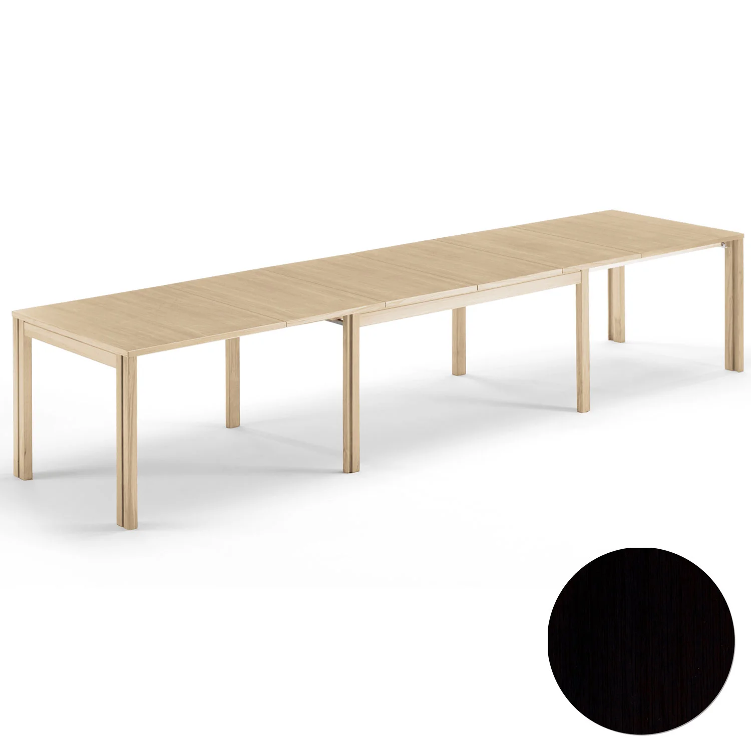 Skovby, Sm23 Tisch Eiche Schwarz Lackiert 150-306(358)X90X73Cm