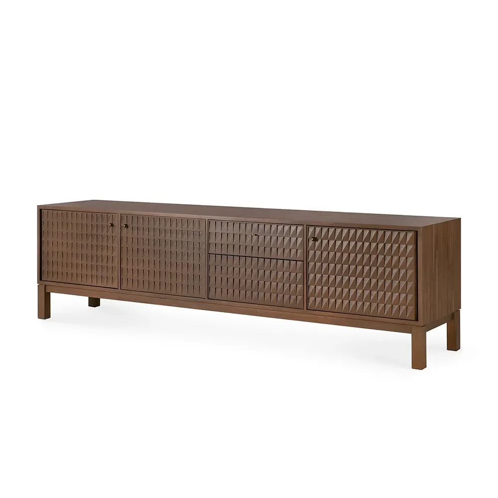 Ethnicraft, TV-Lowboard aus Teak Sono Light Brown L212 cm