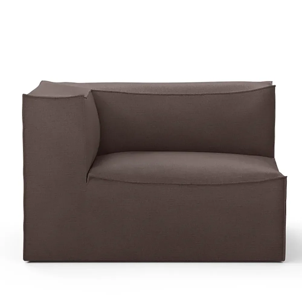 Ferm Living, Catena Sofa Armrest Left S400 - Hot Madison - Brown