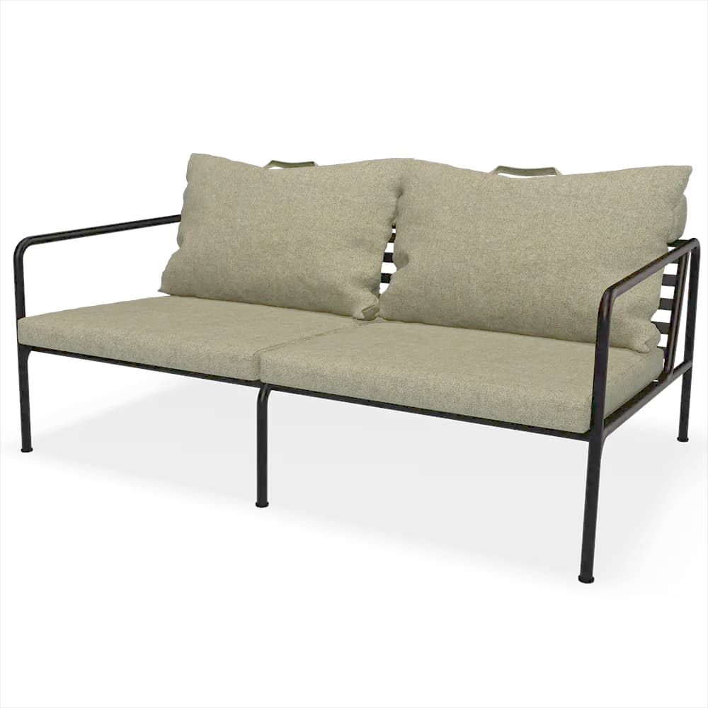 Houe, Avon 2 Sitzer Sofa Moos/Schwarz