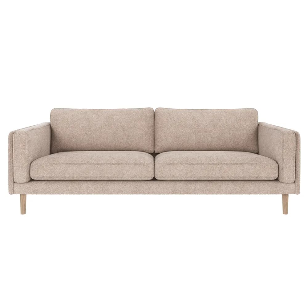 Rowico Home, Braden 3-Sitzer-Sofa weiß pigmentiert Eiche/hellbeige