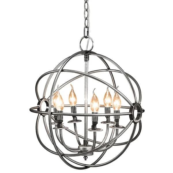 Rome Chandelier Grey