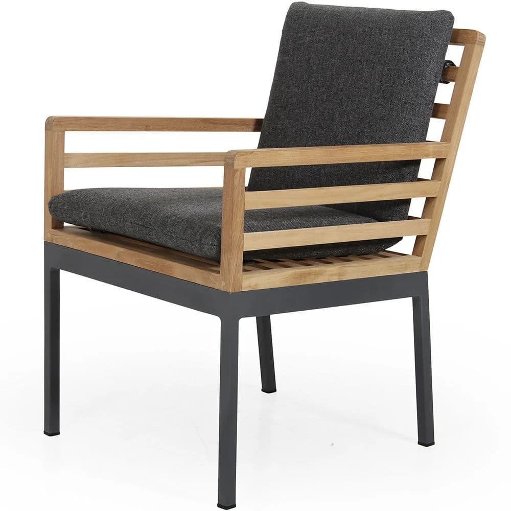 Brafab, Zalongo Esszimmerstuhl grau / Teak