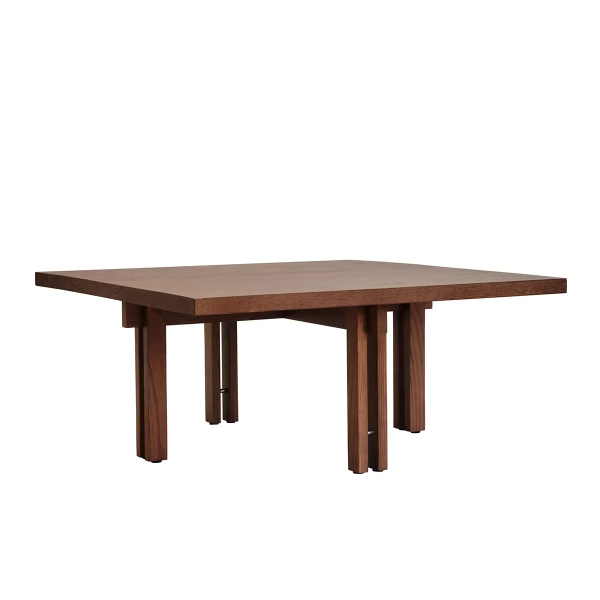 101 Copenhagen, Couchtisch aus Eiche 80x80 Plinth Classic Brown Oak