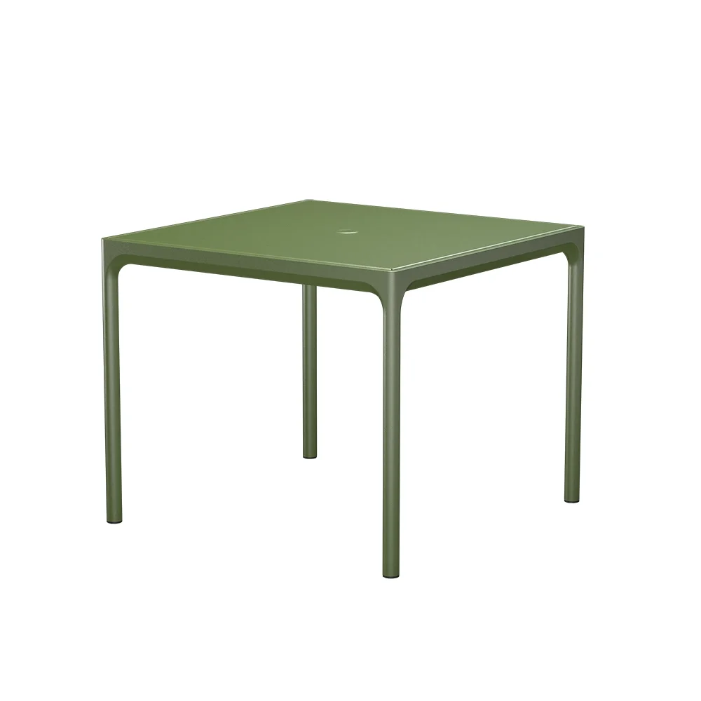 Houe, FOUR Aluminium Tisch 90x90 cm olivgrün