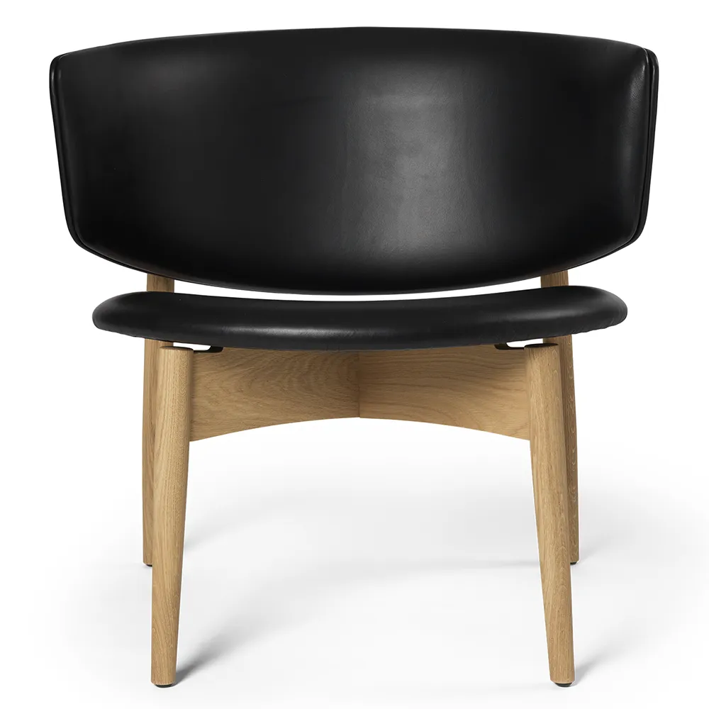 Ferm Living, Herman Lounge Sessel Envy Leather - Oak/Black