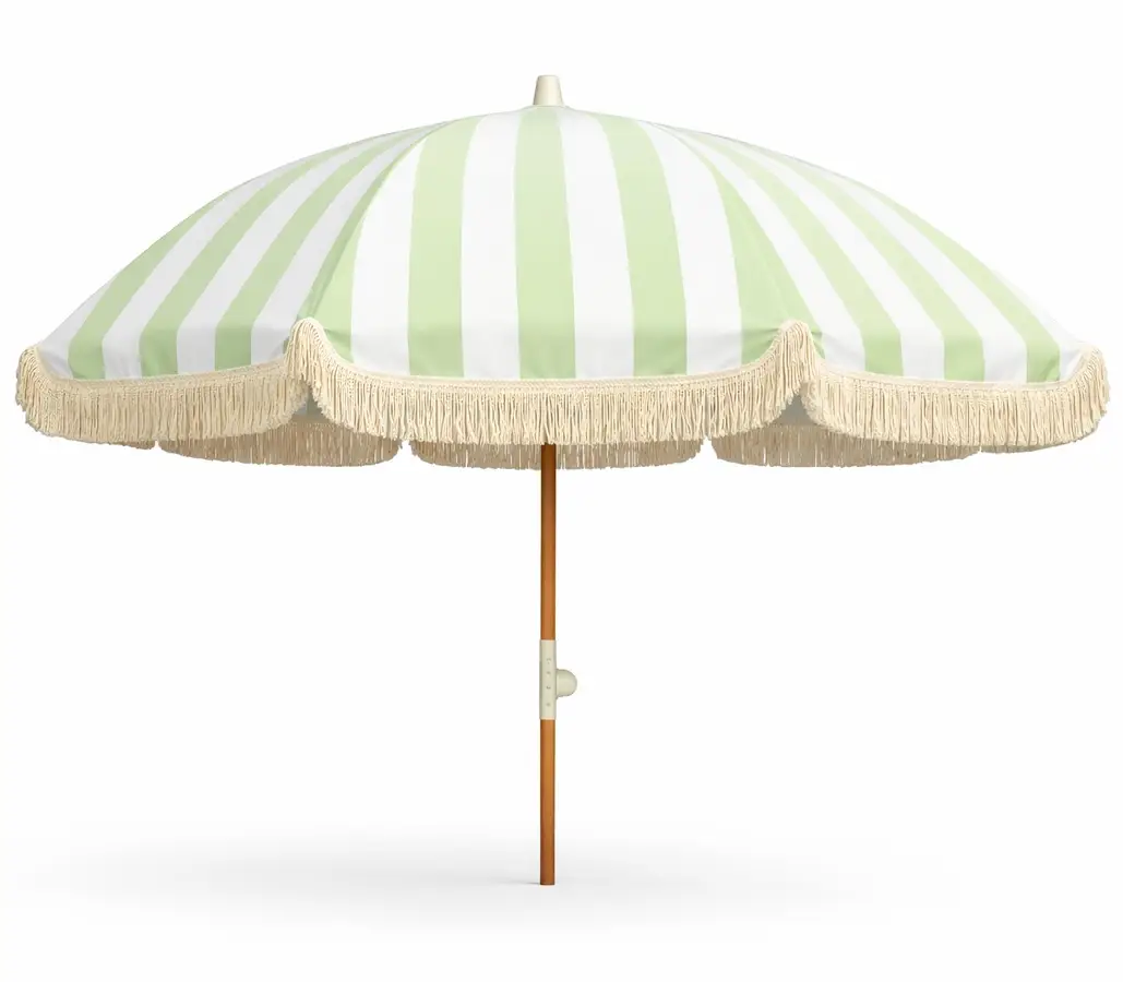 Hillerstorp, Sonnenschirm 200 cm Grün/Weiß
