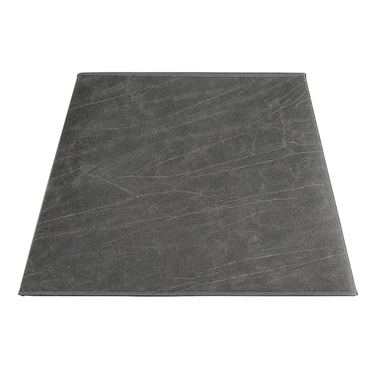 Quadratischer Lampenschirm leather grey