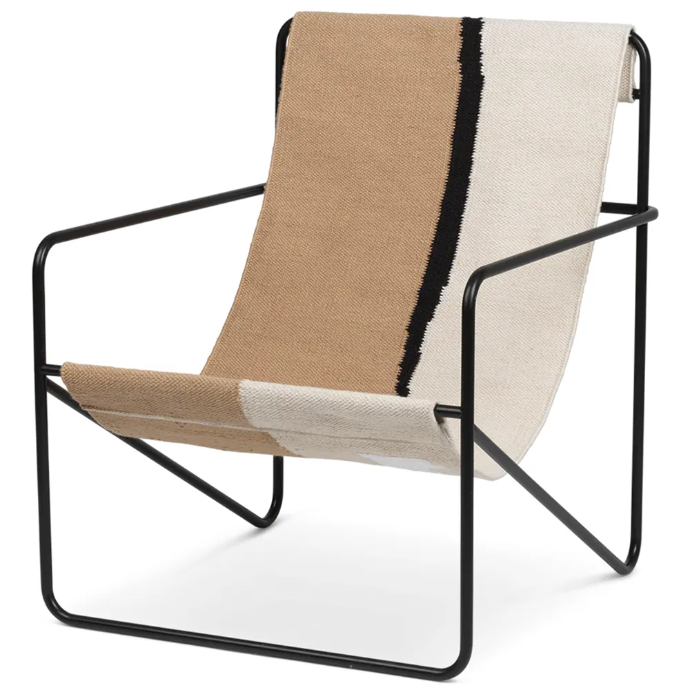 Ferm Living, Desert Lounge Sessel Black/Soil