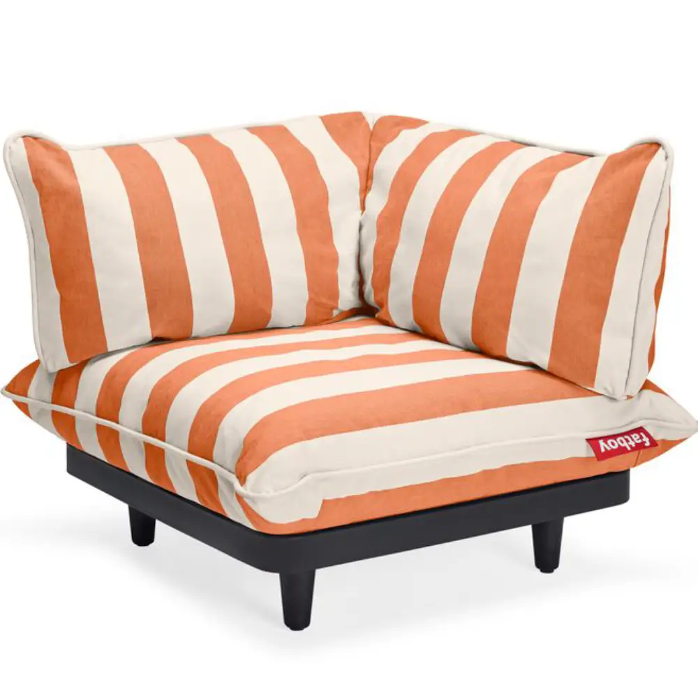 Fatboy, Paletti Eckstück left gestreift orange Creme