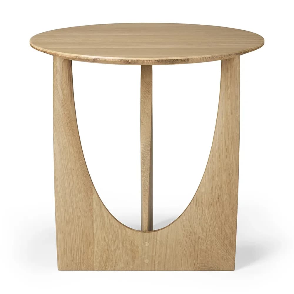Ethnicraft, Geometrischer Beistelltisch Eiche