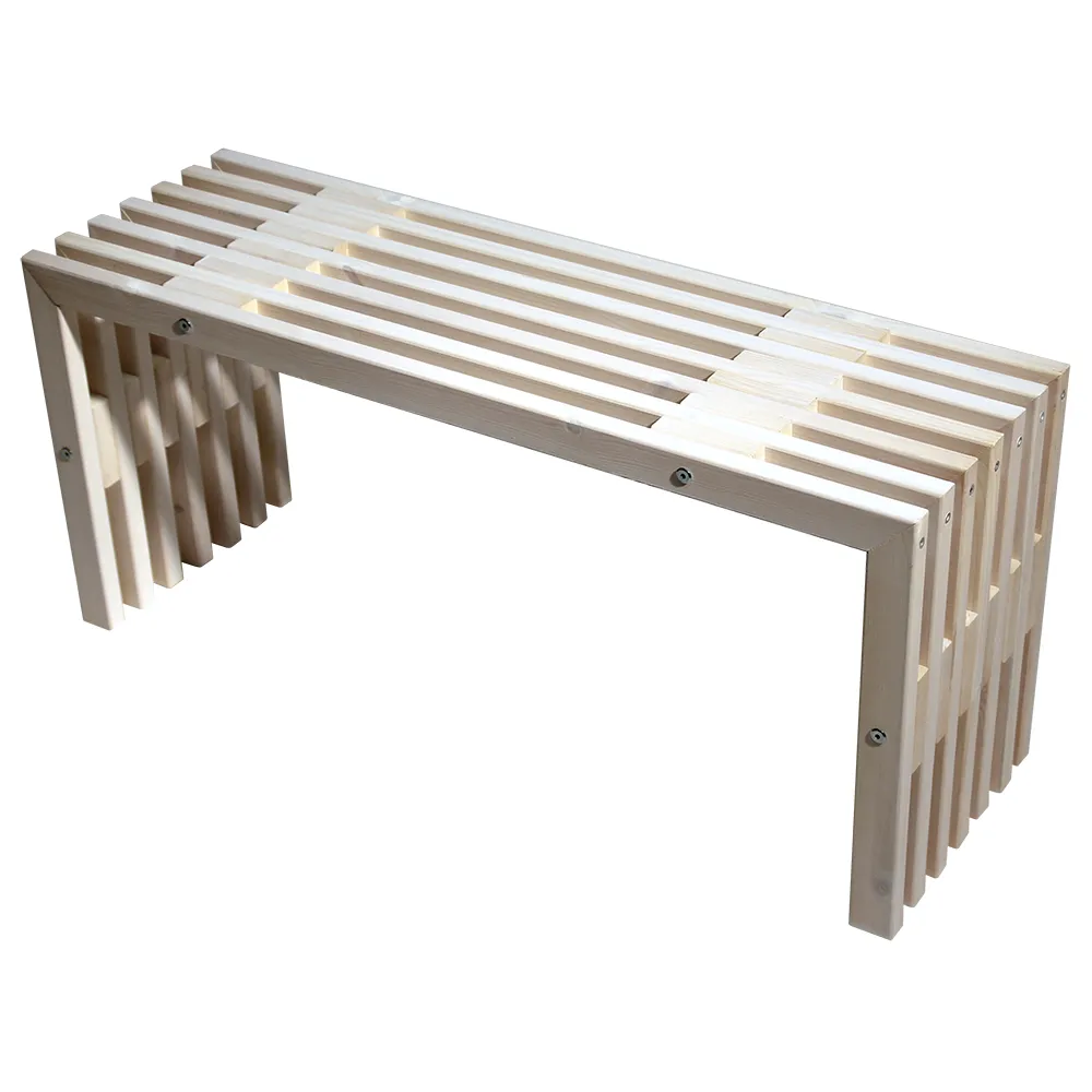 Hillerstorp, D-bench Bank 100 cm Kiefer weiß geölt