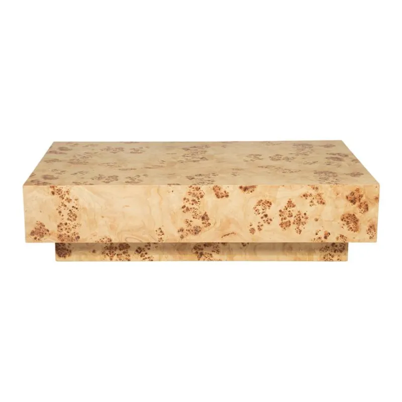 By-Boo, Dean 117x70x30 cm MDF & wit populieren Holz fineer Braun