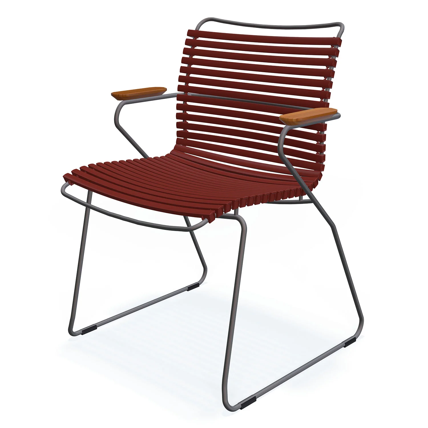 Houe, Click Sessel paprika/grauer Bambus