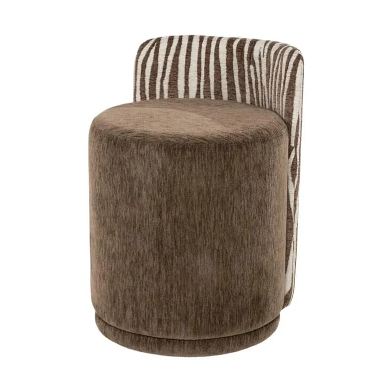 By-Boo, Marque 43x48x63 cm Stoff, Holz & Ijzer brown zebra