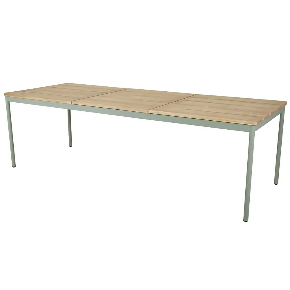 Brafab, Nox Esstisch 90x240 cm grün/teak
