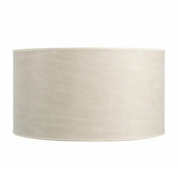 Zylindrischer Lampenschirm leather cream