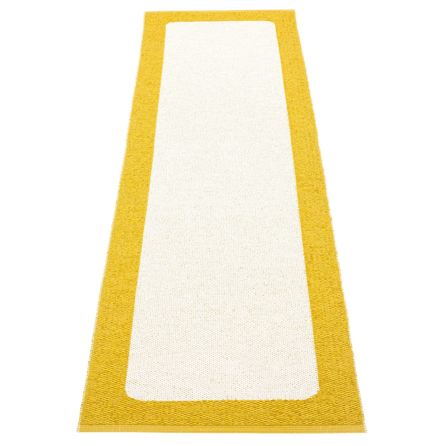 Pappelina, Ilda Teppich 70x240 cm mustard / vanilla