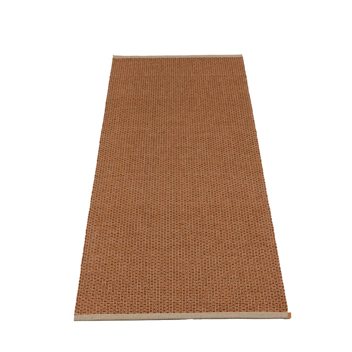 Pappelina, Waschbarer Kunststoffteppich NILS Rust 70x300 cm