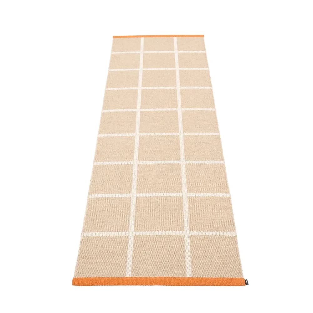 Pappelina, Gewebter Teppich Criss Beige 70x225 cm