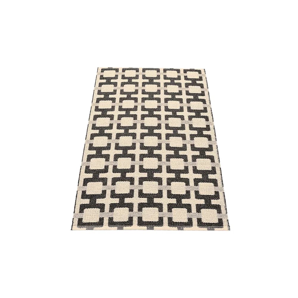 Pappelina, Tom teppich Black/Cream/Warm Grey 70 x 120 cm