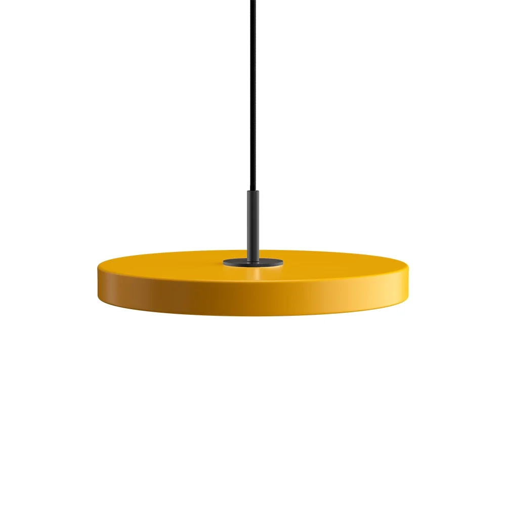 UMAGE - Asteria Pendelleuchte Mini Saffron Yellow/Black Top