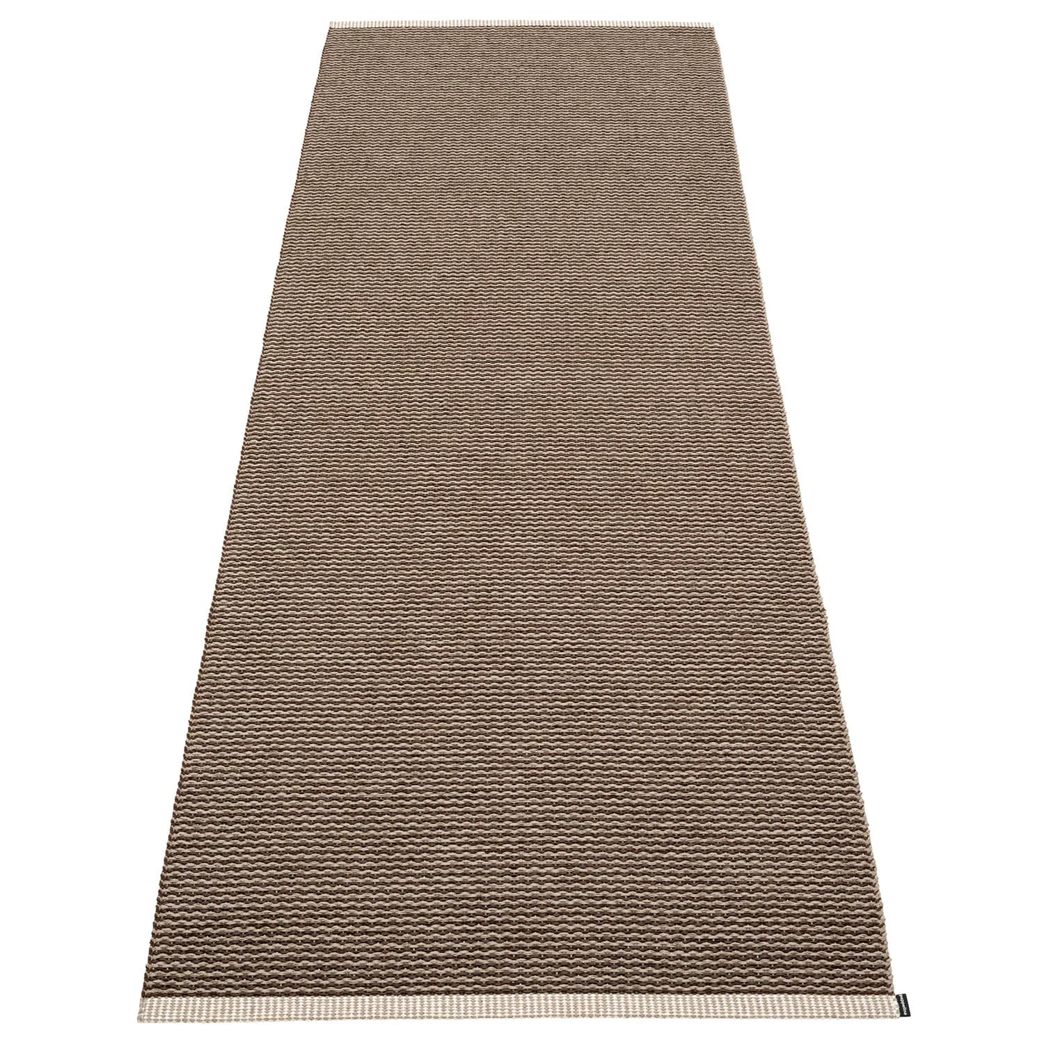 Pappelina, Mono Teppich 85x260 cm dark brown / dark linen