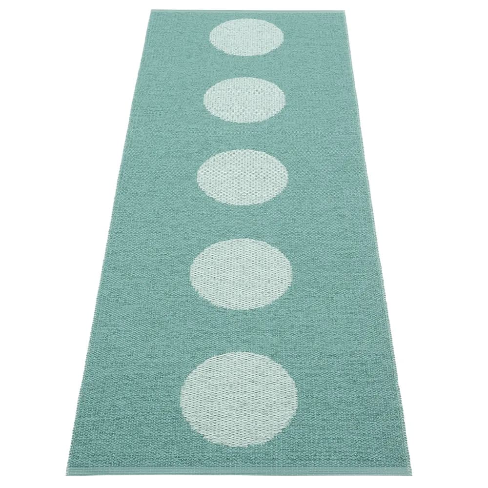 Pappelina, Vera Pop teppich Jade/Pale Turquoise 70 x 200cm