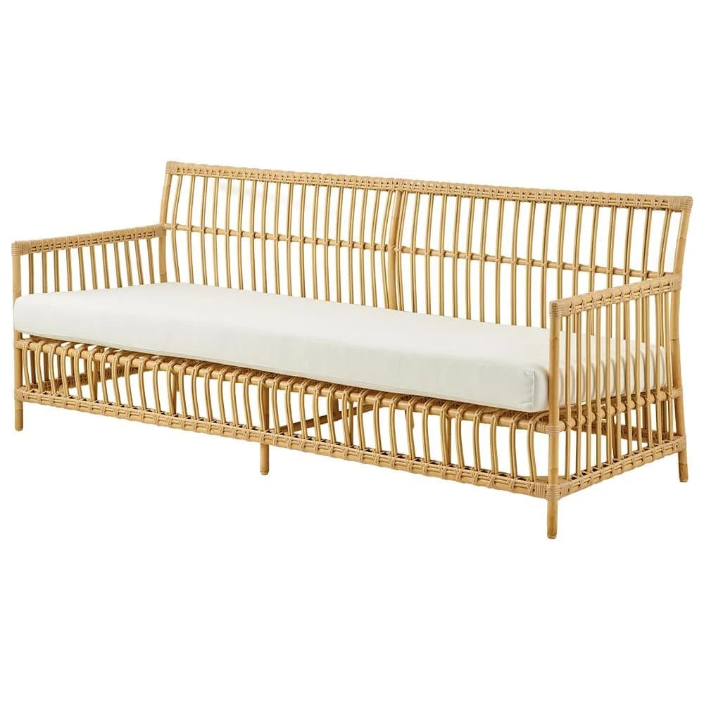 Sika Design, Caroline 3-Sitzer Sofa Künstliches Rattan Natur