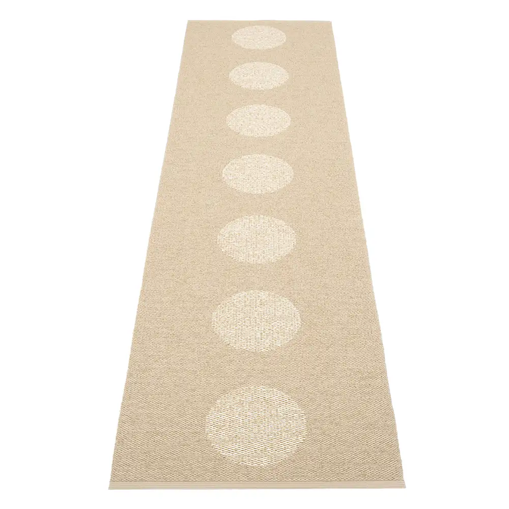 Pappelina, Vera 2.0 Teppich 70x360 cm Beige