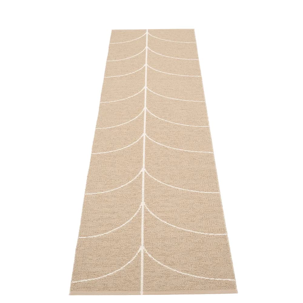 Pappelina, Gewebter Teppich Leif Light Nougat 70x270 cm