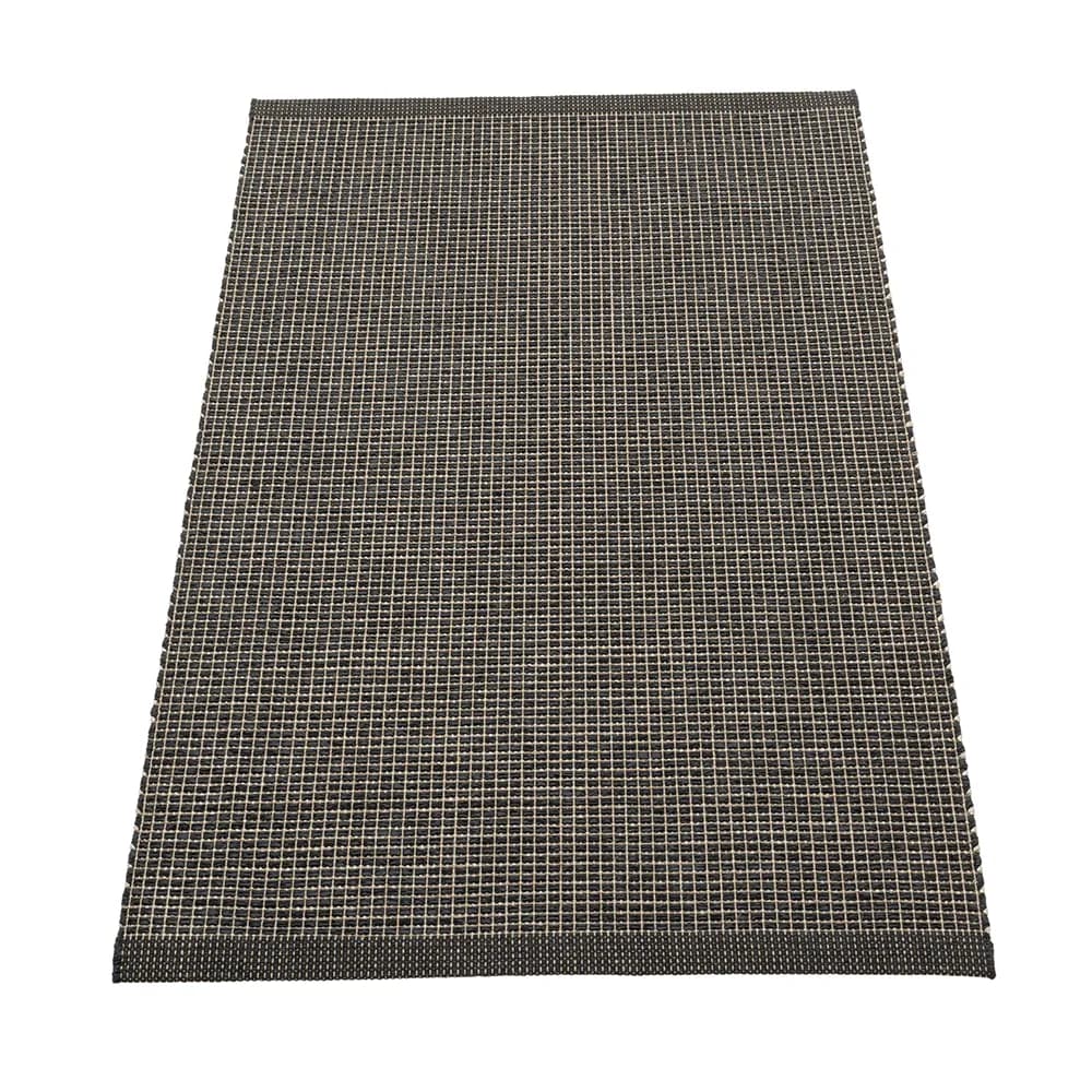 Pappelina, Emm teppich 70x120 cm Black/Linen Metallic