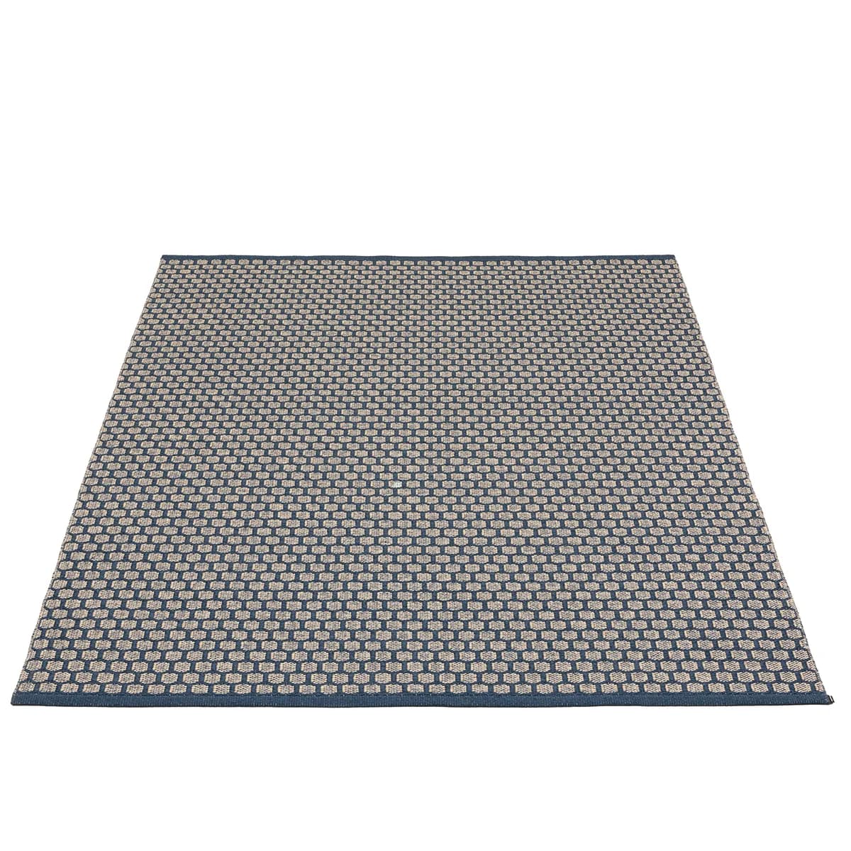 Pappelina, Wendbarer Kunststoffteppich MIMI Ocean Blue/Cream 180x260 cm