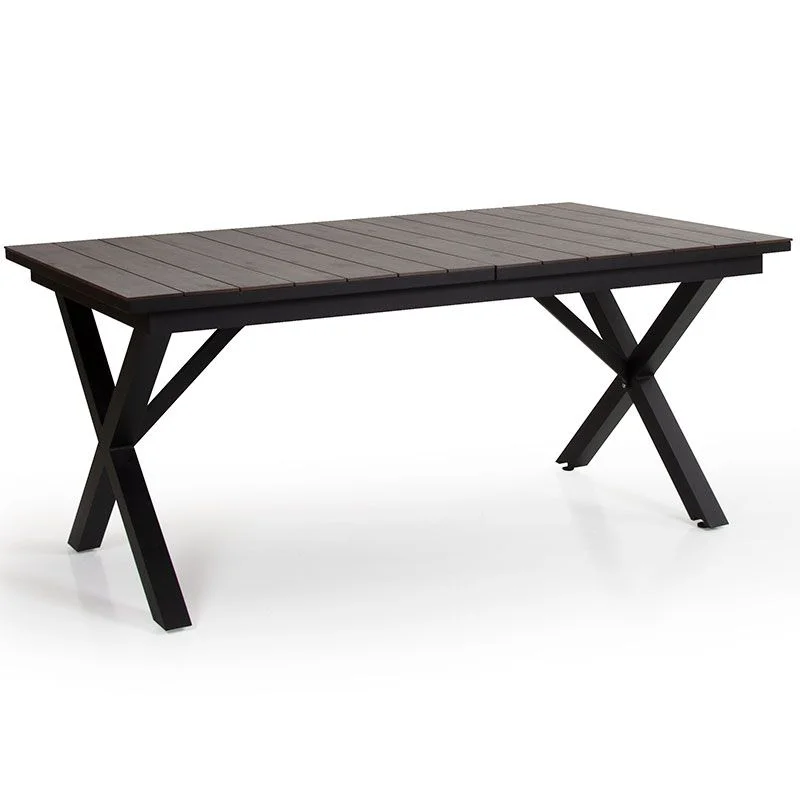 Brafab, Hillmond Ausziehtisch 100x166-226 cm schwarz/grau