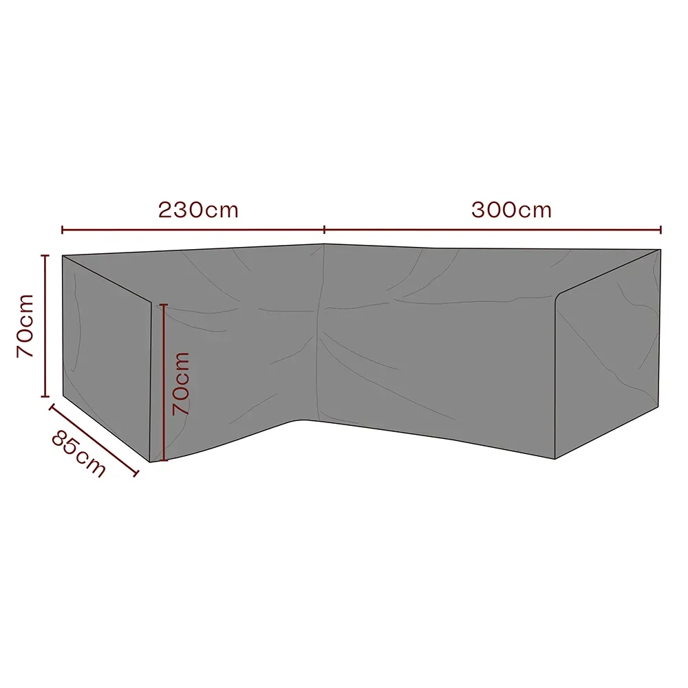 Brafab, Möbelschutzhülle Ecksofa 300/230x70x85 cm Premium