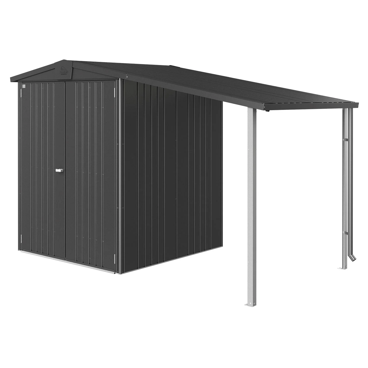 Biohort, Europa Seitendach Gerätehaus Größe 234a metallic dunkelgrau Biohort