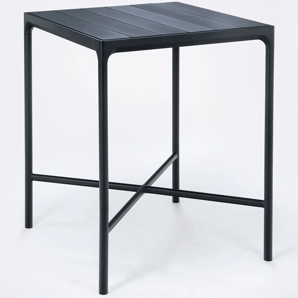 Houe, Four Stehtisch 90x90 cm schwarz Aluminium