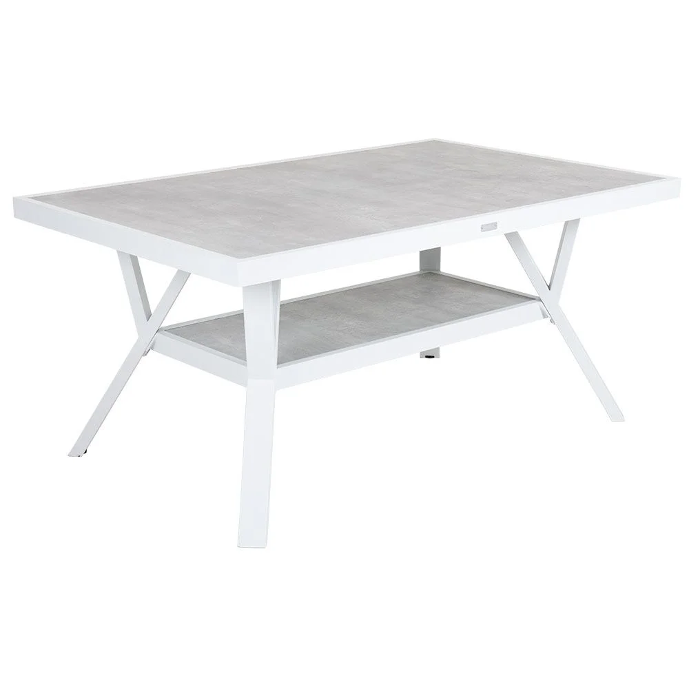 Brafab, Samvaro Couchtisch 90x140 cm weiß / grau