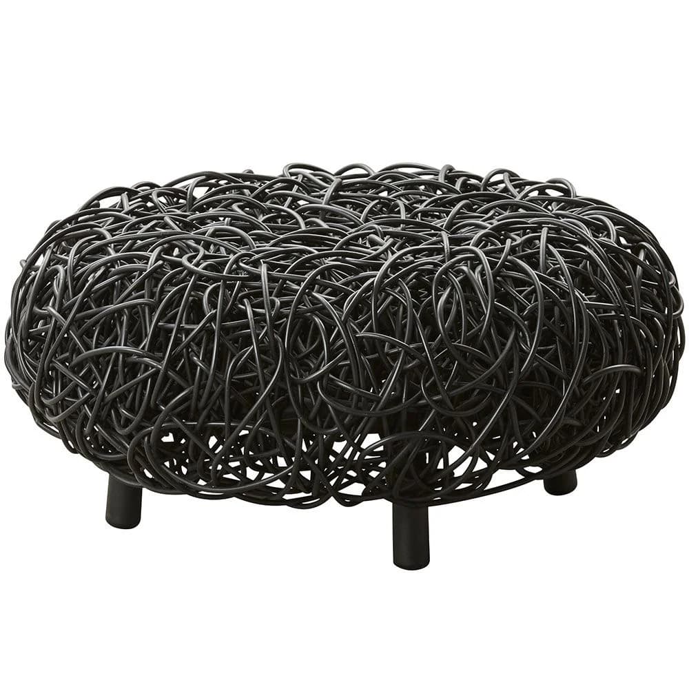 Cane-line, Schlaufenhocker Schwarz Rattan