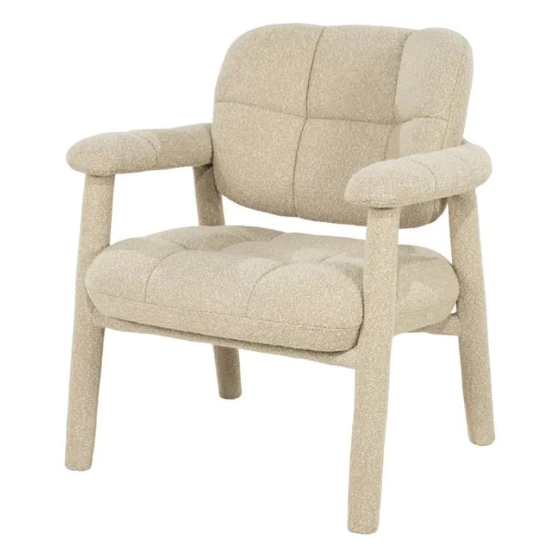 By-Boo, Knox Loungesessel 71,5x73x81 cm Metall & Stoff taupe