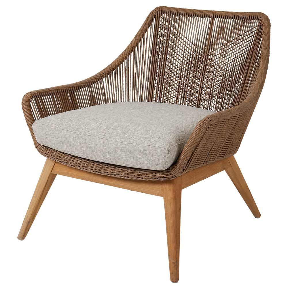 Brafab, Sessel Hazel aus Teakholz/künstlichem Rattan