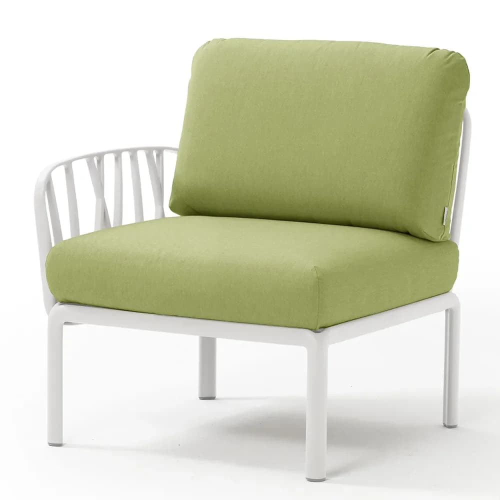 Nardi, Komodo Abschlusselement Weiß-Avocado Sunbrella