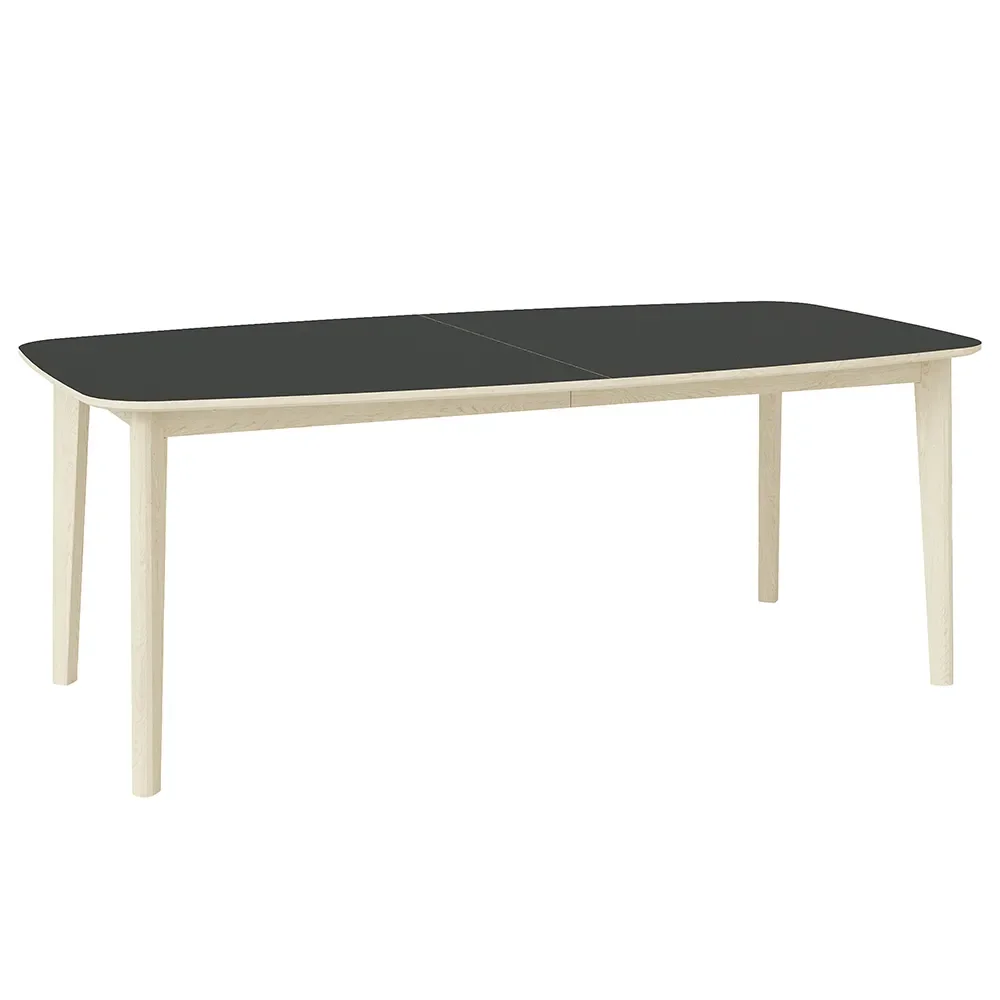 Skovby, Sm119 Tisch Eiche Weiß Öl/Schwarz Nano-Laminat 192X102X74Cm