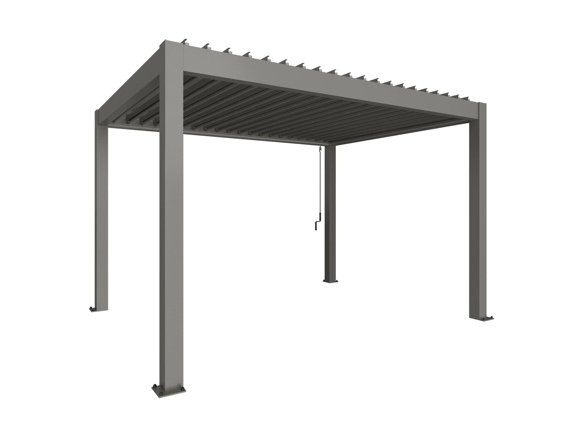 Biohort, Pergola, Größe 4 x 3, Metallic quartz grau