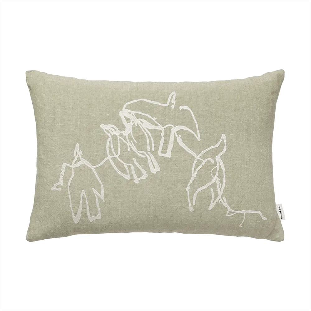 Ferm Living, Vuelo Kissenbezug 40 x 60 cm - Elm Green