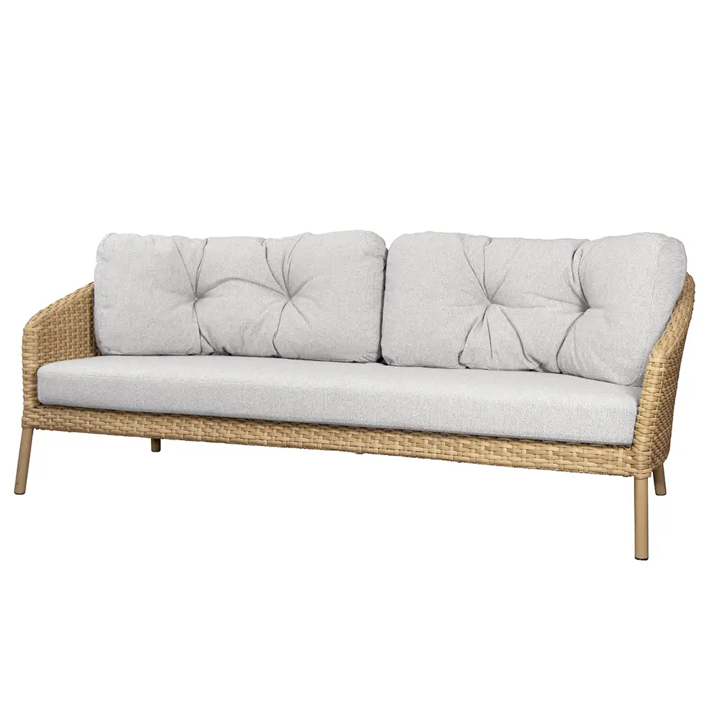 Cane-line, Kissen Set Ocean Hellbraun für 3 Sitzer Sofa