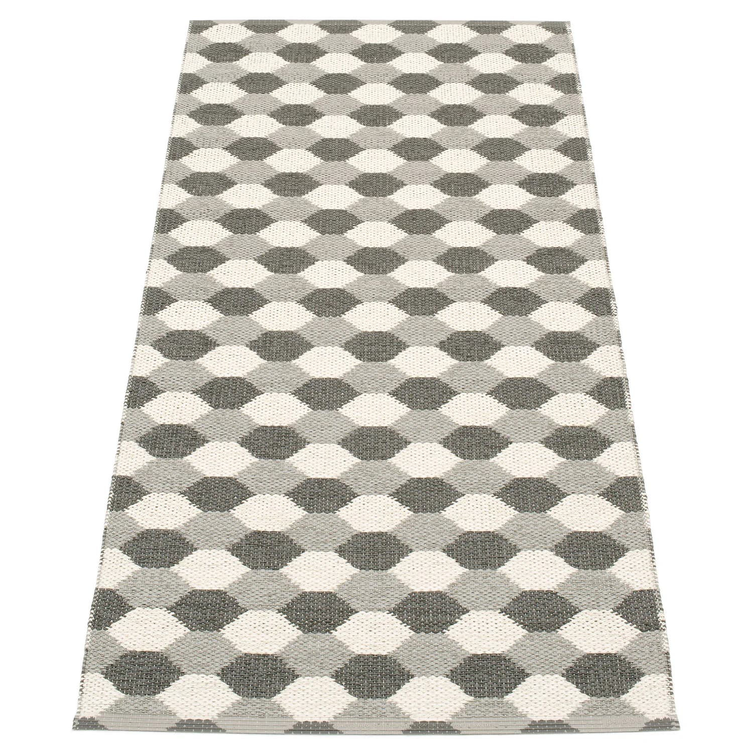 Pappelina, Dana Teppich 70x160 cm warm grey / charcoal / vanilla