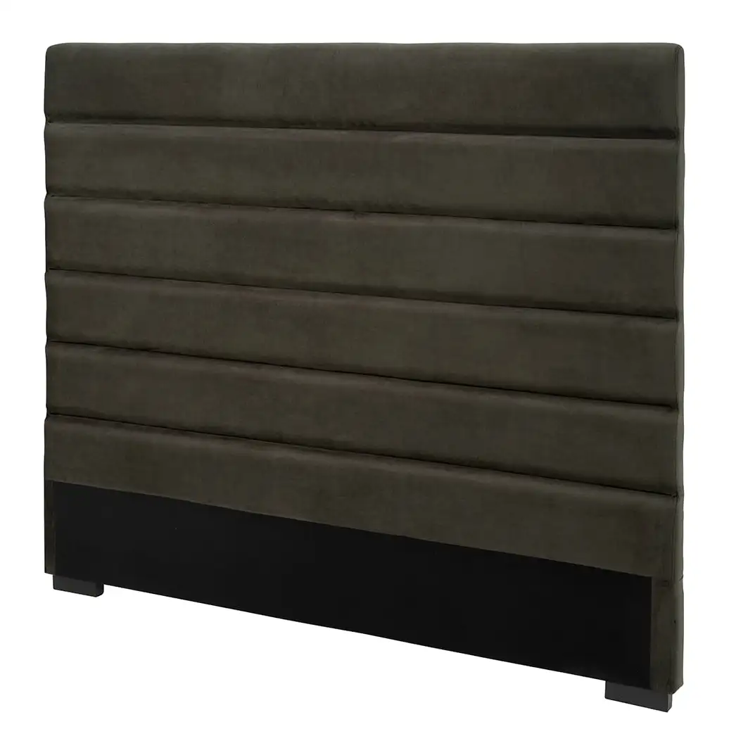 Artwood, Lissabon Kopfteil 180X160 cm Samt Dunkelbraun