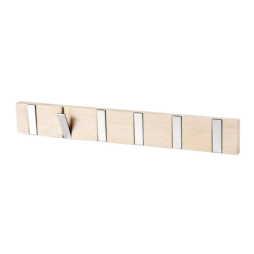 Rowico Home, Confetti Hakenleiste 50 cm weiß pigmentierte Eiche